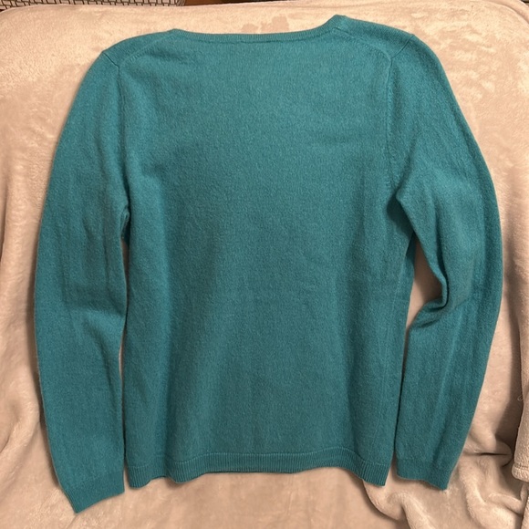 Talbots Women's Blue Sweater / Pure Cashmere / Size Medium - Picture 3 of 5